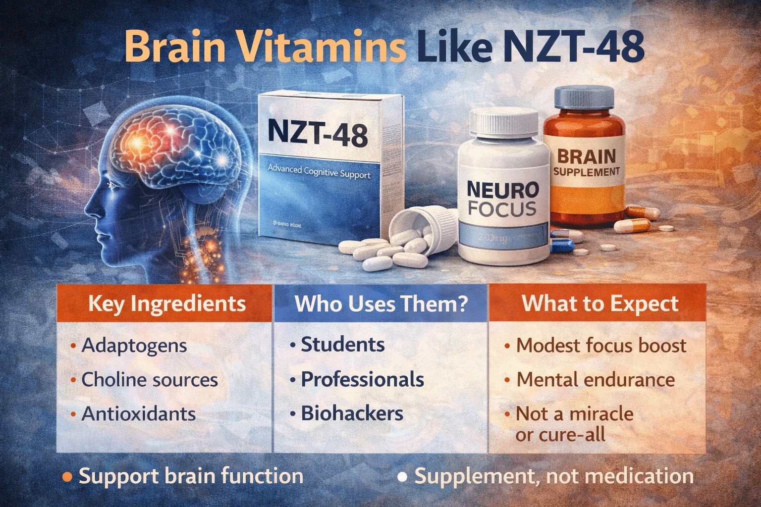 Brain Vitamins Like NZT-48: What They Are, How They Work, and What to Expect